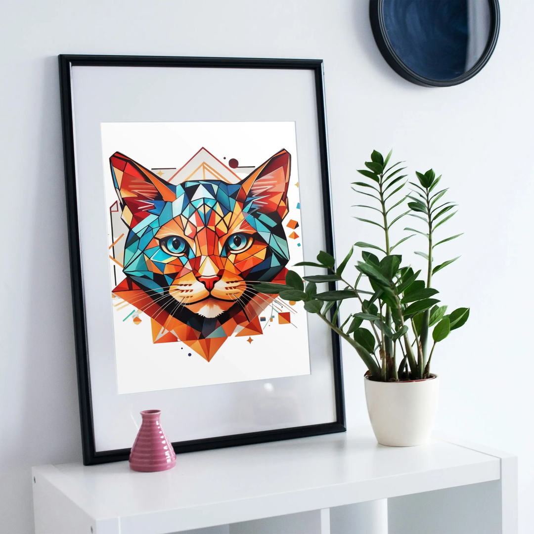 1 Art |  1 Tree | Geometric Tiger GeorgeKenny Design