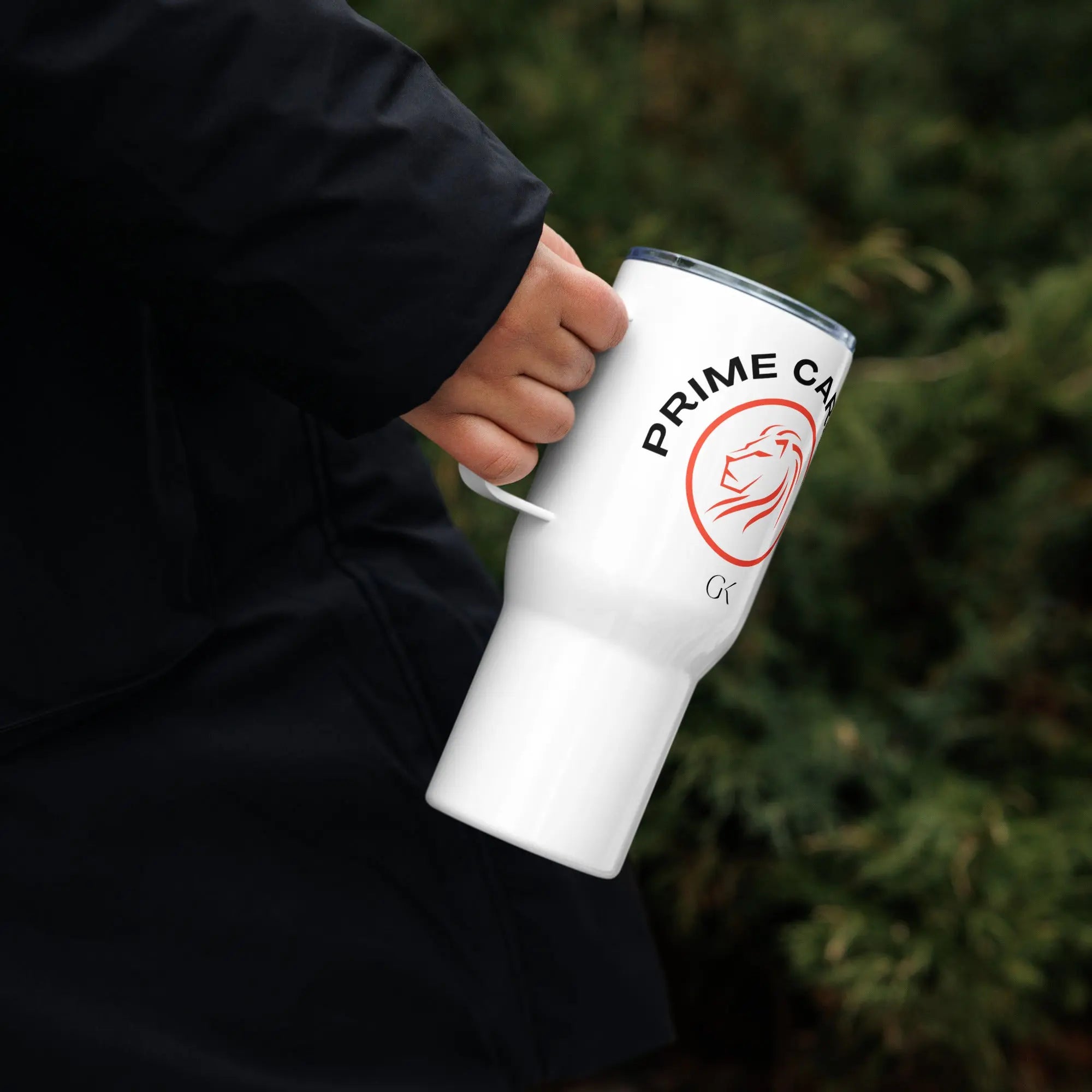 Prime Carbon | Travel mug with a handle GeorgeKenny Design