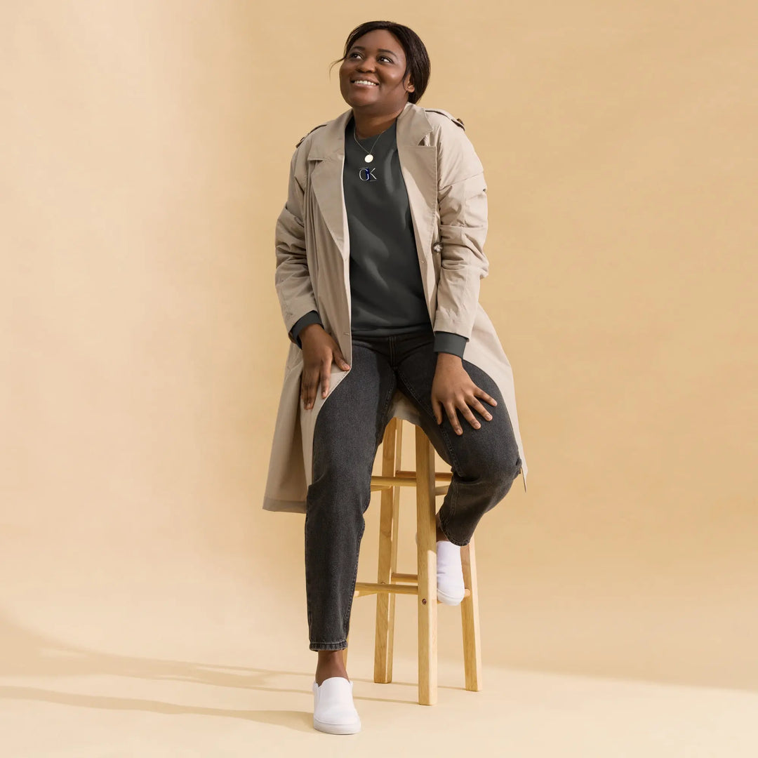 Rib Collar Premium Sweatshirt | Prime Carbon GeorgeKenny Design