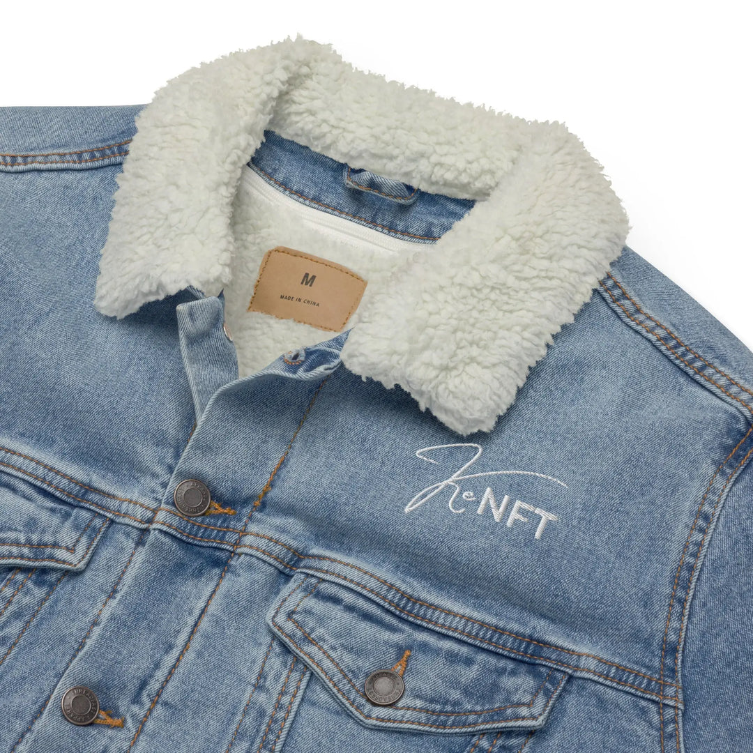 Unisex denim sherpa jacket GeorgeKenny Design