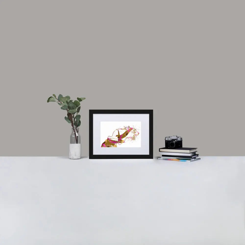 Inner Animal Essence - Flight of the Tiger - Framed Print with Mat - BP6 - GeorgeKenny Design