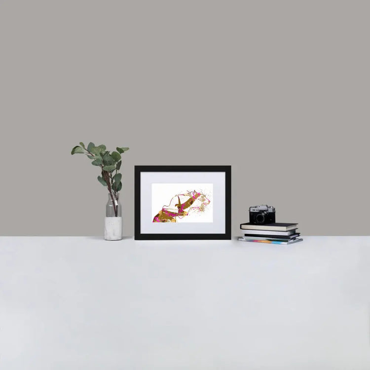 Inner Animal Essence - Flight of the Tiger - Framed Print with Mat - BP6 - GeorgeKenny Design