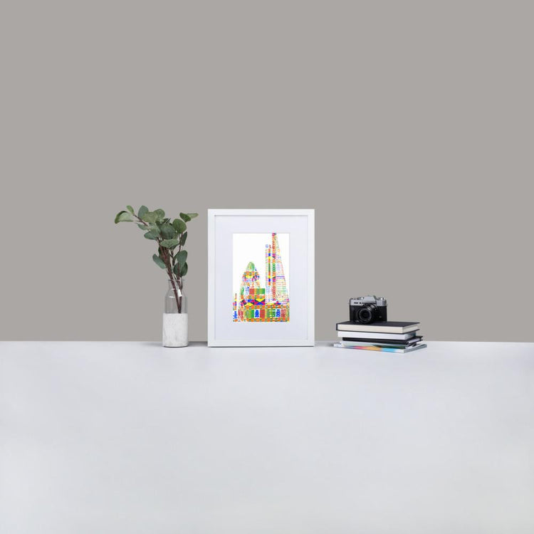 Leadenhall London - Framed Print with Mat - African Inspired - GeorgeKenny Design